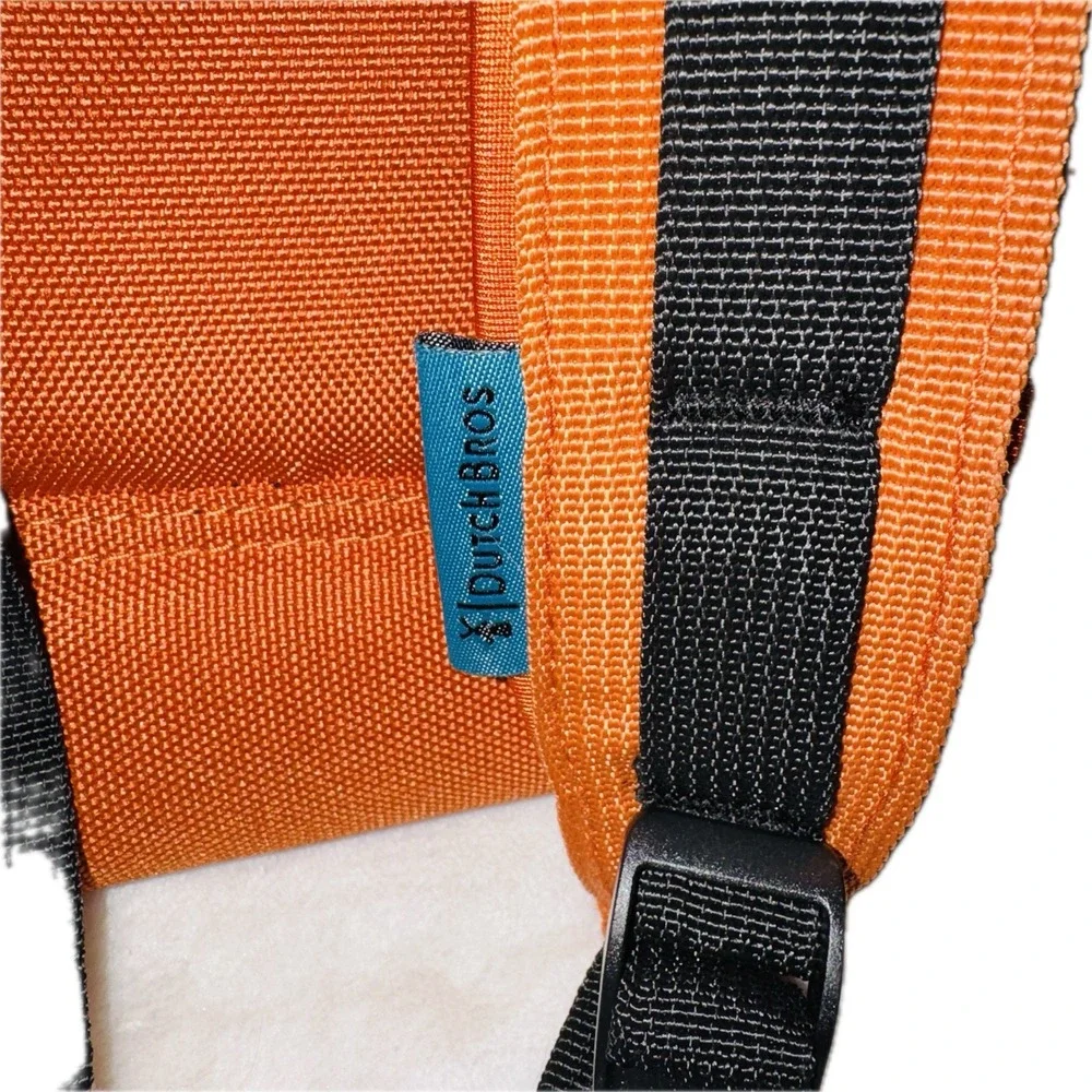 Dutch Bros Coffee Backpack Burnt Orange Employee Promo Laptop Travel Bag 16.5x12